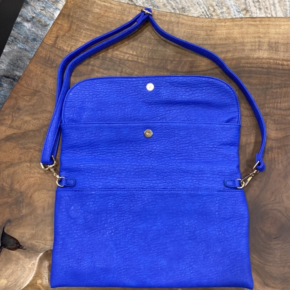 Brand new soft faux leather, blue purse. - Picture 2 of 5